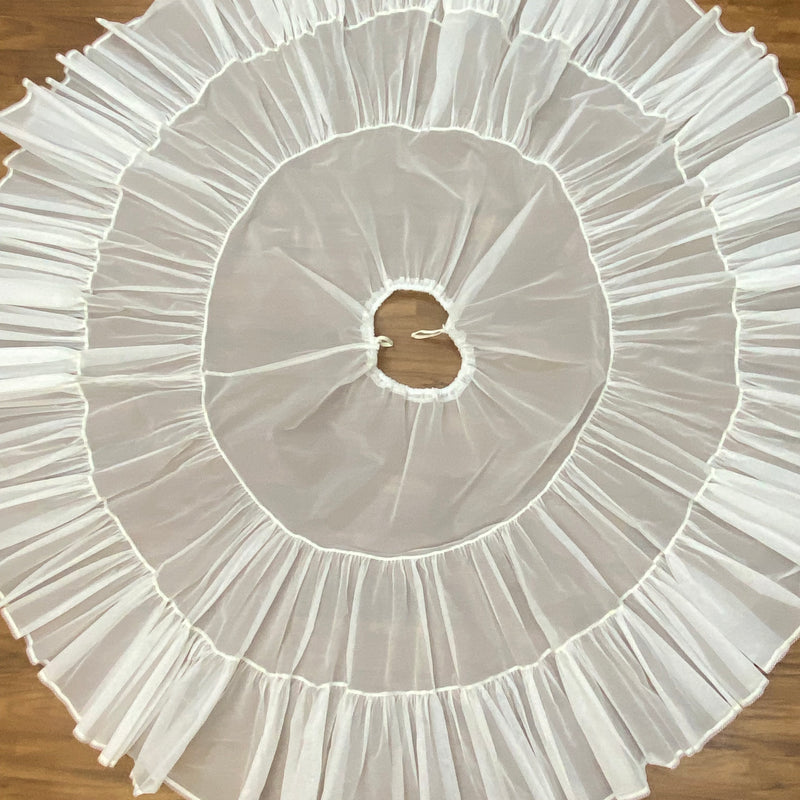 Schöner steifer Vintage Petticoat in der Farbe weiß Gr.S/M