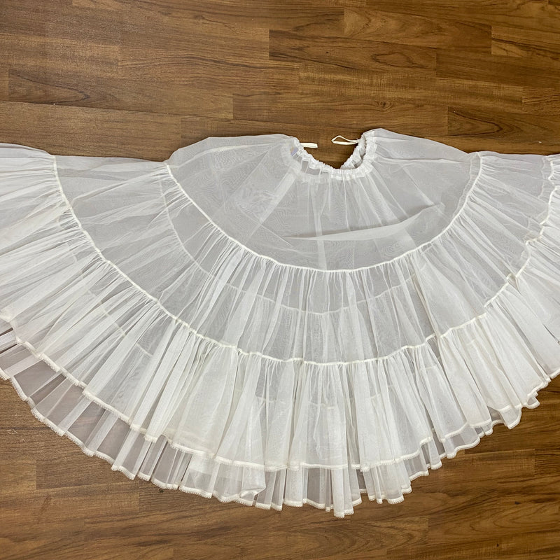 Petticoat in der Farbe weiß 75 cm lang, Vintage