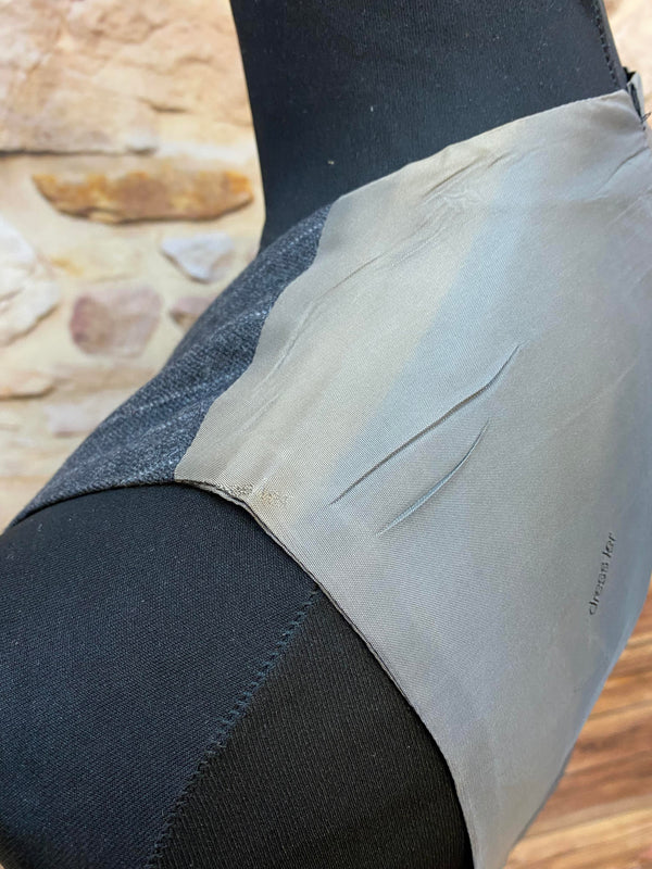 Vintage Herren-Weste Nadelstreifen – Gr. 48