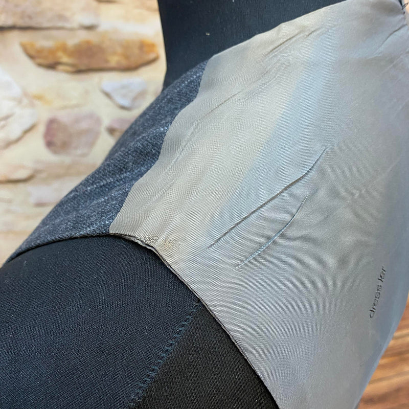 Vintage Herren-Weste Nadelstreifen – Gr. 48