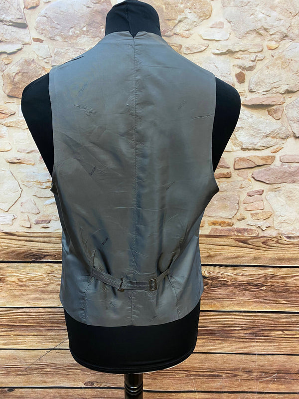 Vintage Herren-Weste Nadelstreifen – Gr. 48