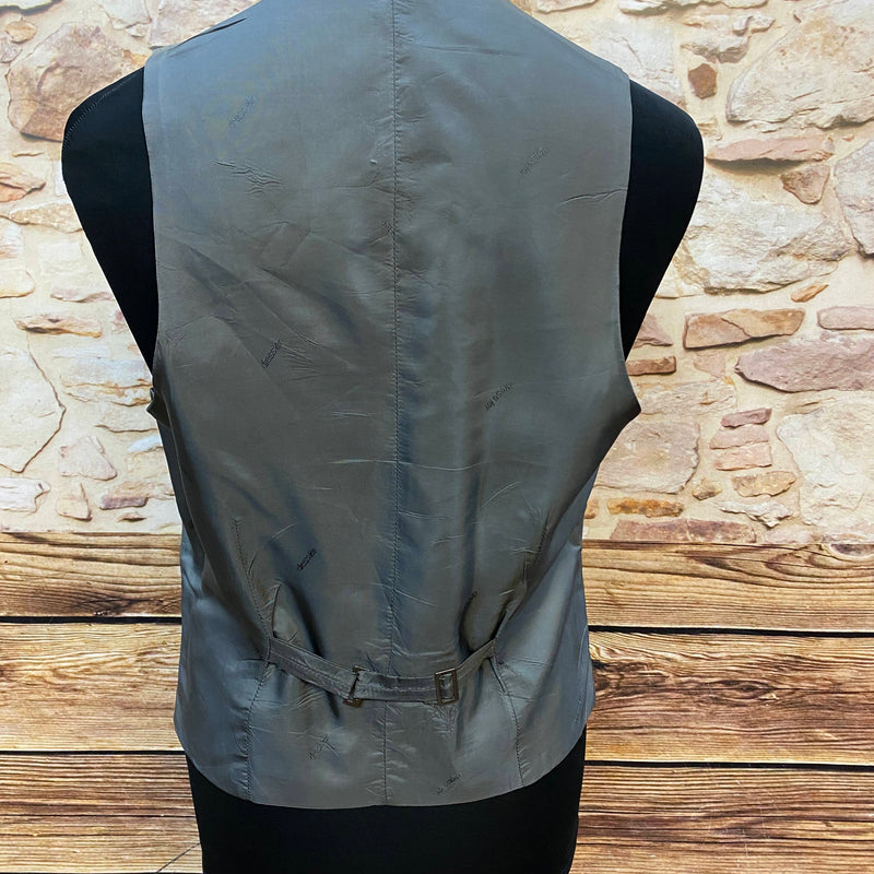 Vintage Herren-Weste Nadelstreifen – Gr. 48