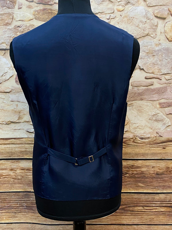 Herren-Weste – florales Jacquardmuster – Gr. 50