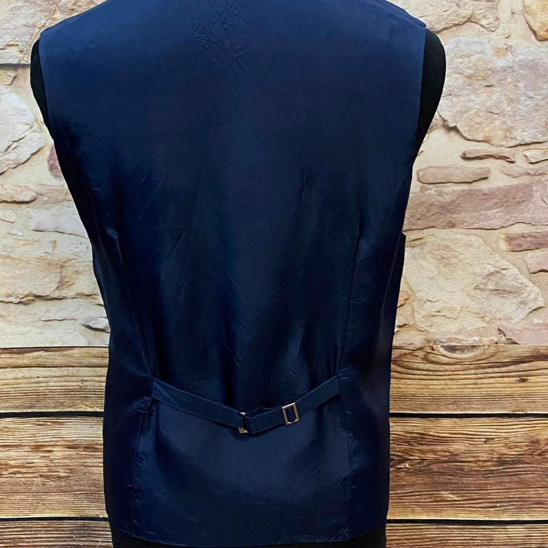 Herren-Weste – florales Jacquardmuster – Gr. 50