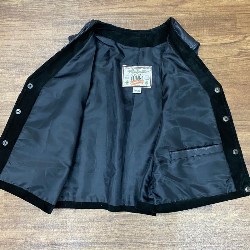 Herren Lederweste Wildlederweste Vintage