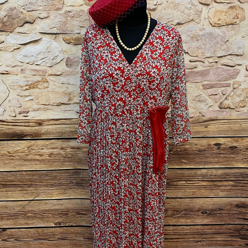 Vintage-Kleid Damen Kostüm 1950er Jahre Gr.42