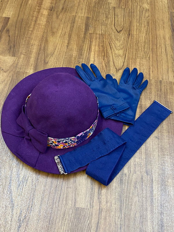 Vintage-Kleid 70er Jahre Damen Kostüm Gr.42