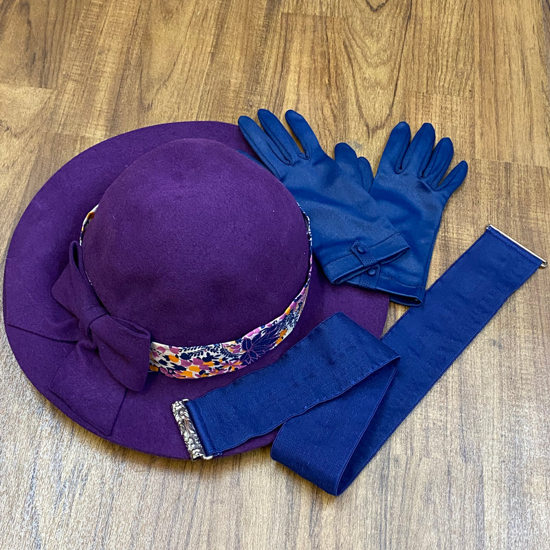 Vintage-Kleid 70er Jahre Damen Kostüm Gr.42