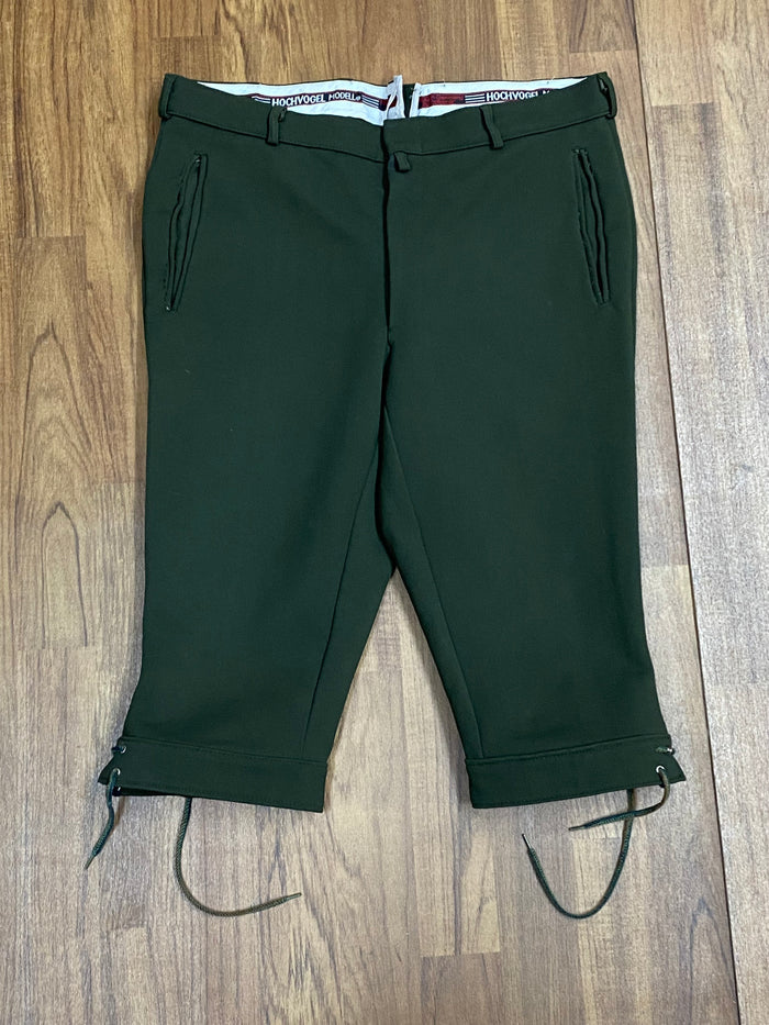 culottes de genou vintage chasse forêt pêche randonnée pantalon vert, taille 52 