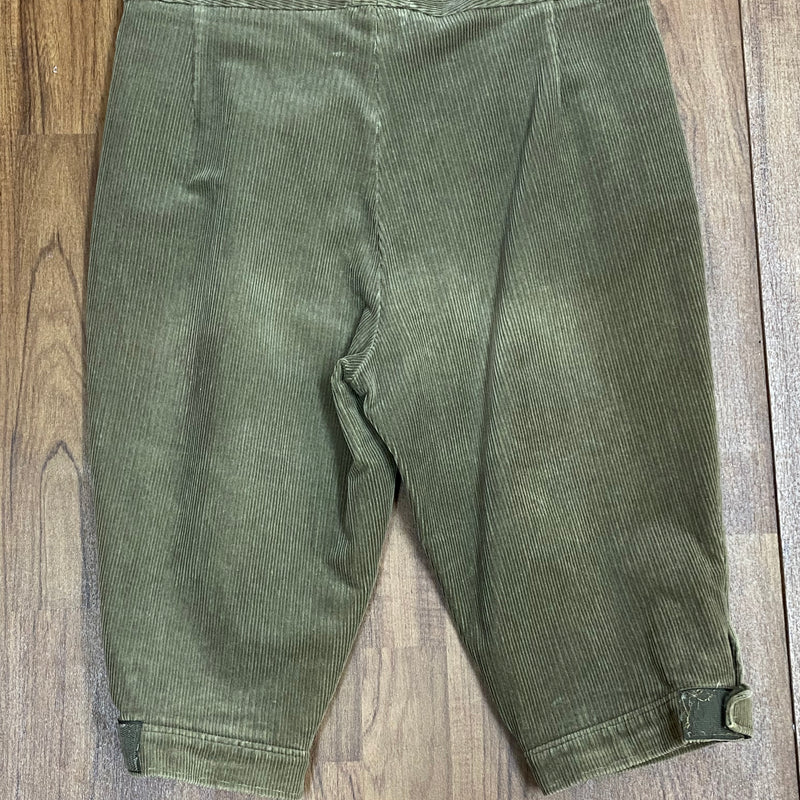 Cordkniebundhose Wanderhose Kniebund grün Bundweite 99 cm Unisex, Gr.54