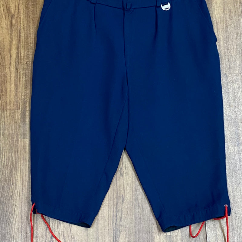 Blaue Vintage Kniebundhosen Jagd Angeln Wanderhose von Rodeo Gr.54