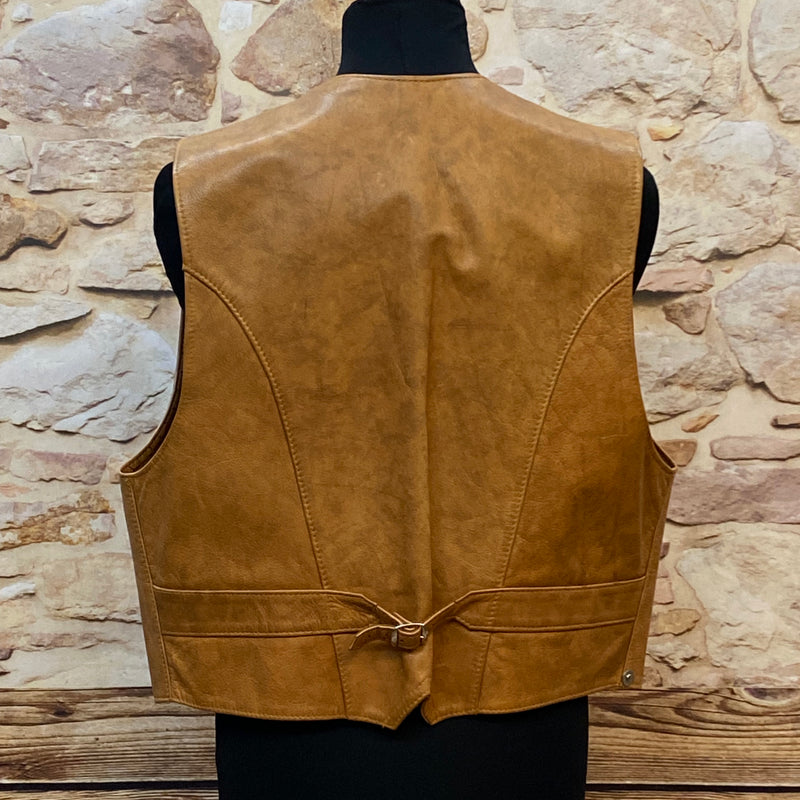 Herren Lederweste Westernstil Vintage