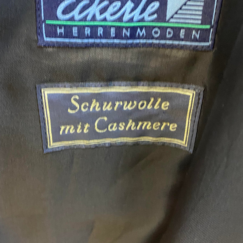 Vintage Herren Wollmantel mit Cashmere – Dunkelgrau – Schneider’s Salzburg – Größe 56