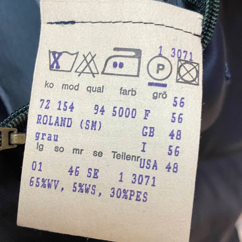 Vintage Herren Wollmantel mit Cashmere – Dunkelgrau – Schneider’s Salzburg – Größe 56