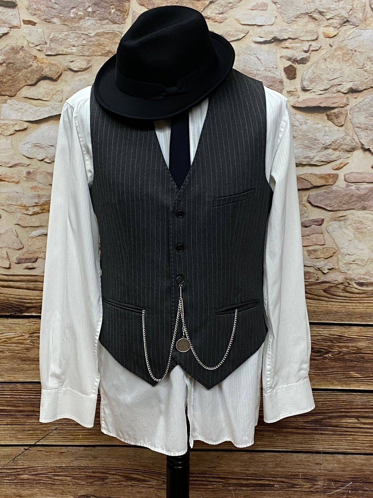 Vintage Outfit mit Wollmantel 5teilig, Herren, Babylon Berlin Gr.50