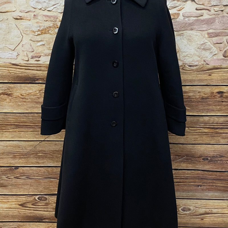 Vintage Wollmantel Mantel Damen in schwarz Gr.46