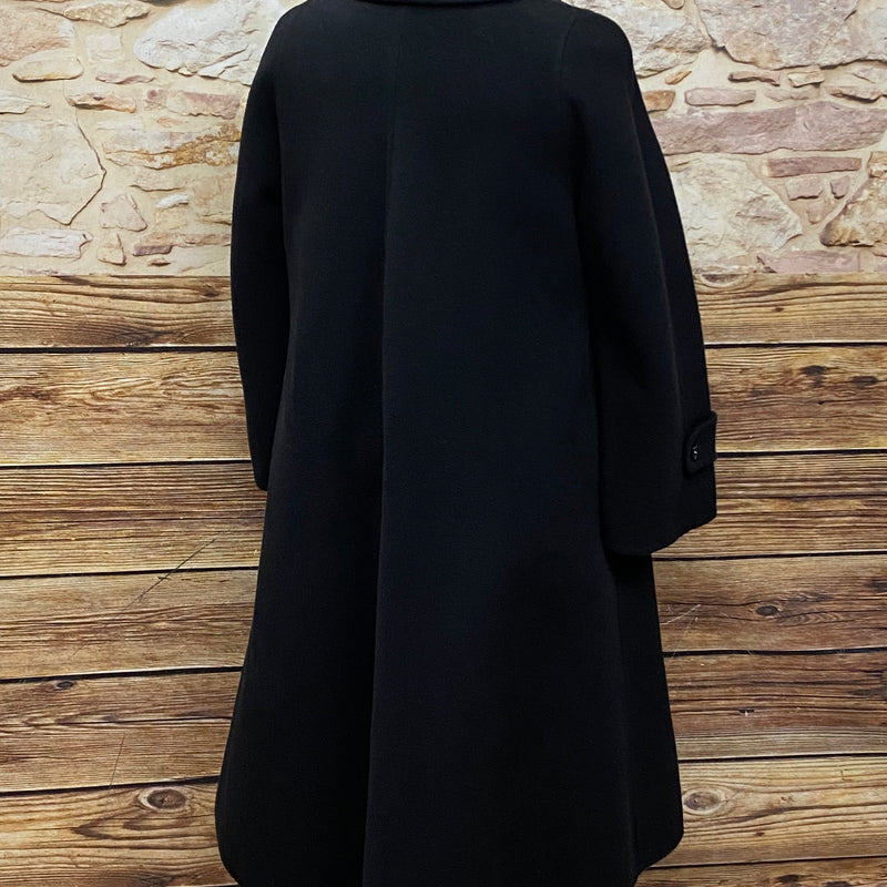 Vintage Wollmantel Mantel Damen in schwarz Gr.46