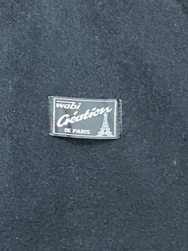Vintage Wollmantel Mantel Damen in schwarz Gr.46