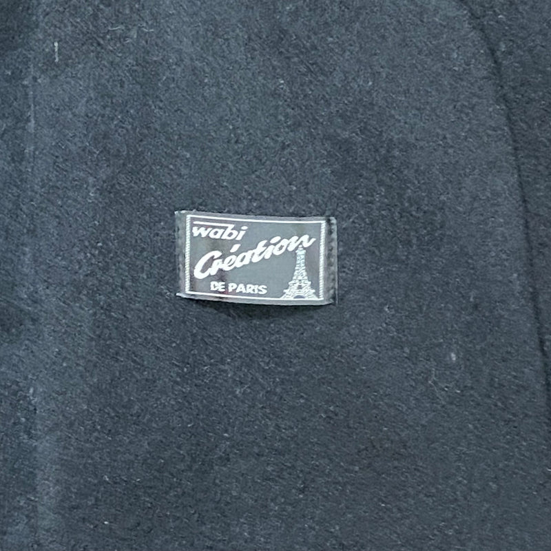 Vintage Wollmantel Mantel Damen in schwarz Gr.46
