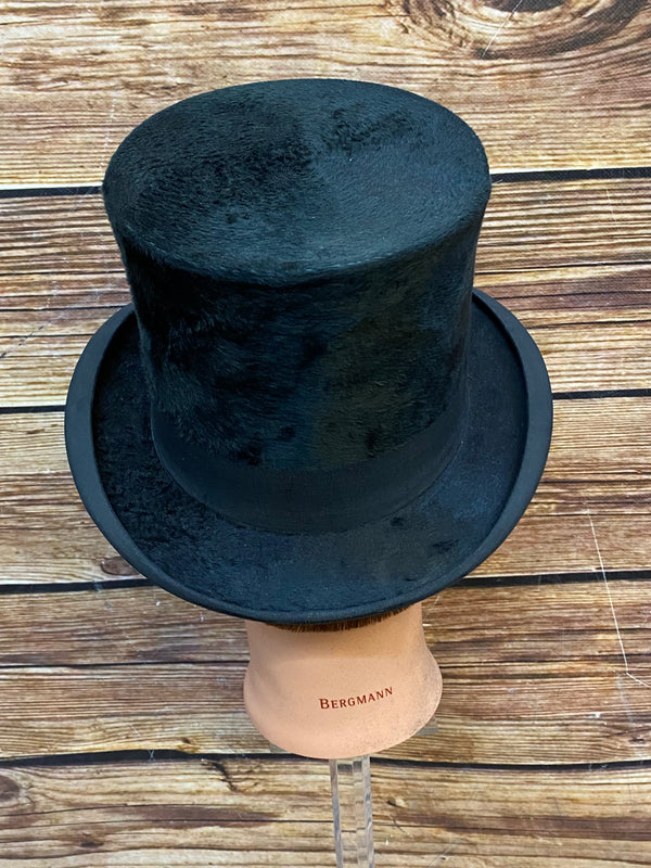 Herren-Zylinder aus Maulwurffell – klassischer Zylinder, Gr. 57