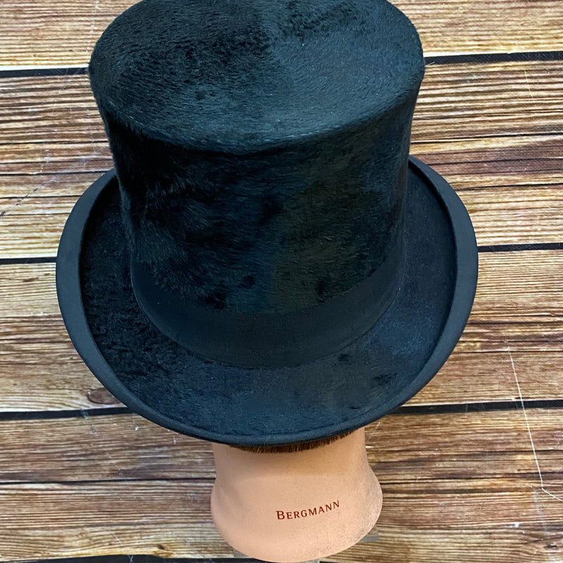 Herren-Zylinder aus Maulwurffell – klassischer Zylinder, Gr. 57