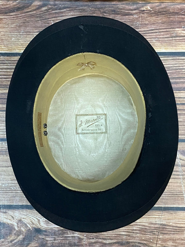 Herren-Zylinder aus Maulwurffell – klassischer Zylinder, Gr. 57