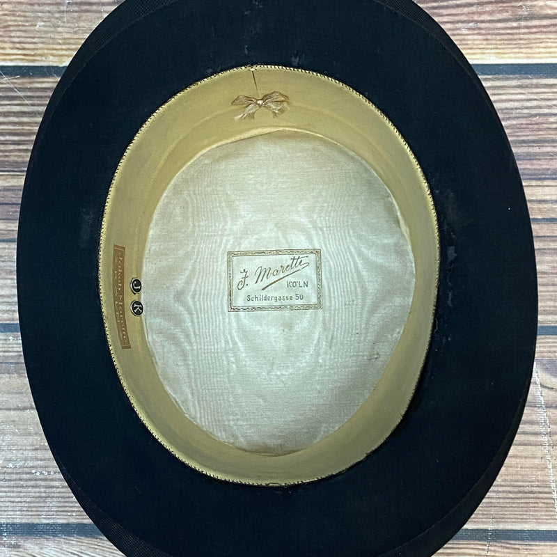 Herren-Zylinder aus Maulwurffell – klassischer Zylinder, Gr. 57