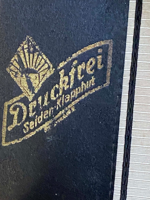 Herren-Klappzylinder schwarz – Chapeau Claque, Gr. 56