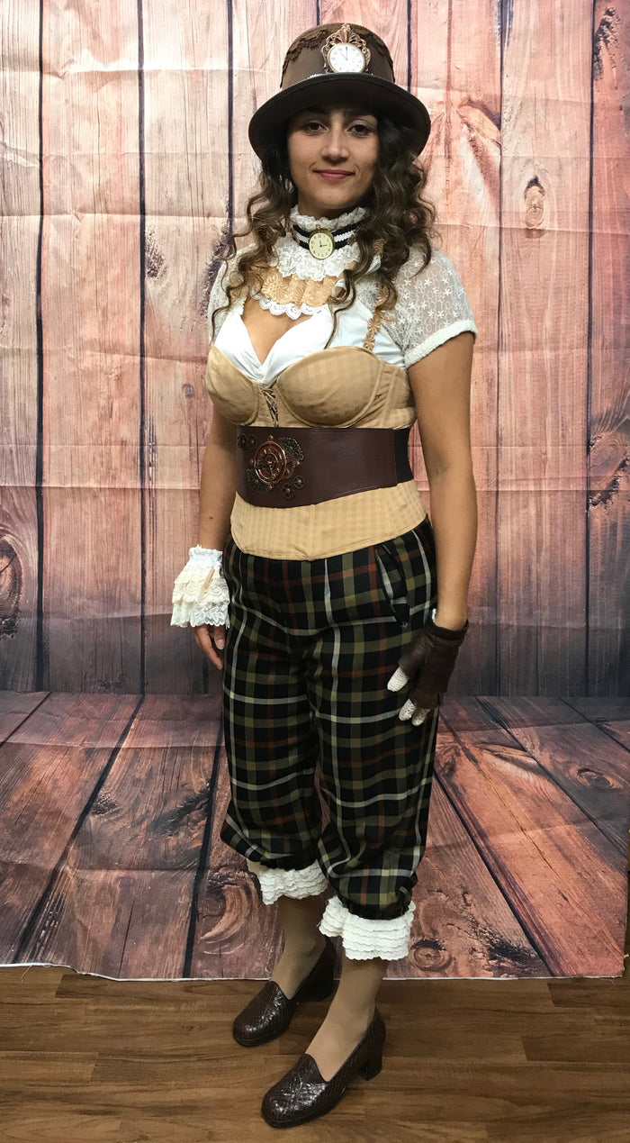 Steampunk-Kostüm Damen mit Bloomers