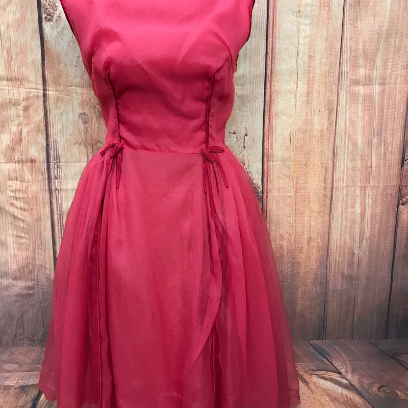 Vintage 50er Jahre Kleid Gr.34 Secondhand pink