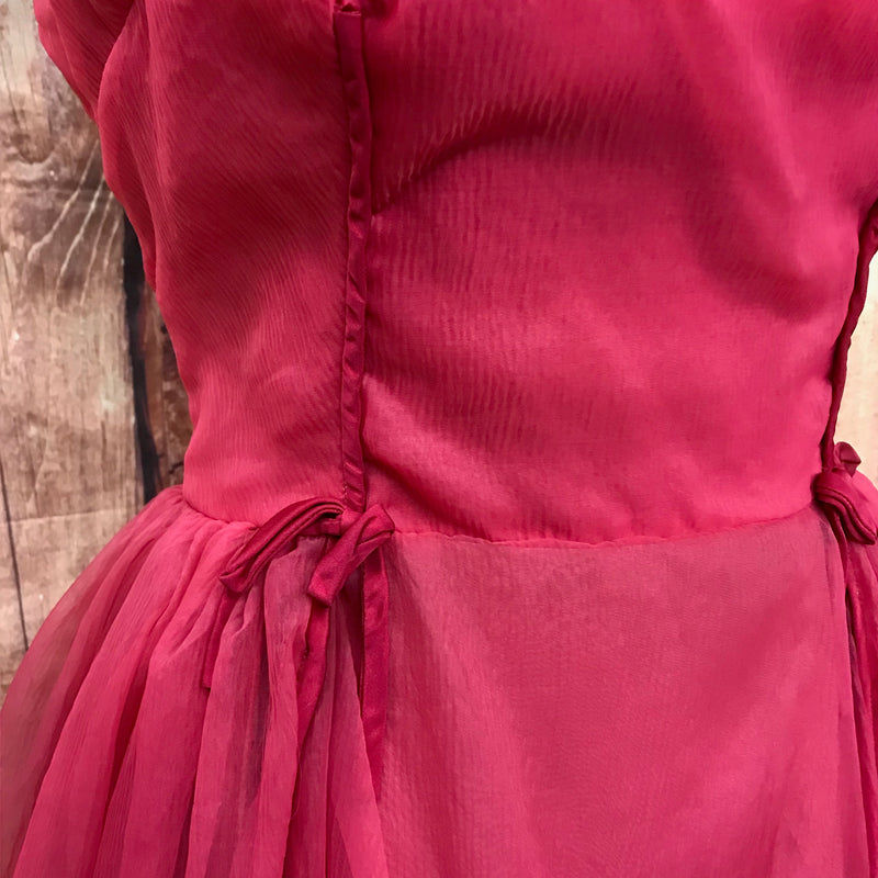 Vintage 50er Jahre Kleid Gr.34 Secondhand pink