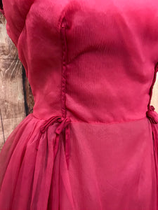 Vintage 50er Jahre Kleid Gr.34 Secondhand pink