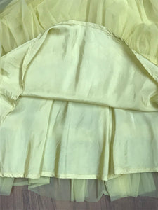 Vintage 50er Jahre Kleid Gr.32 Secondhand gelb