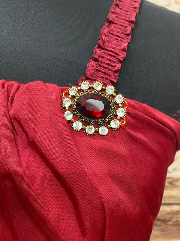 20er Jahre Kleid, Damen-Kostüm rot, Pailletten und Fransen Gr.36 Unikat, Ansicht 3