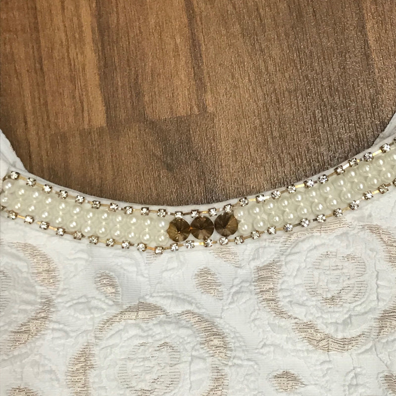 20er Jahre Charleston Kostüm 3teilig in creme Gr.34