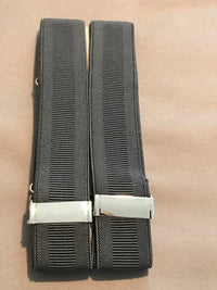 Schwarze Hosenträger uni mit Clip