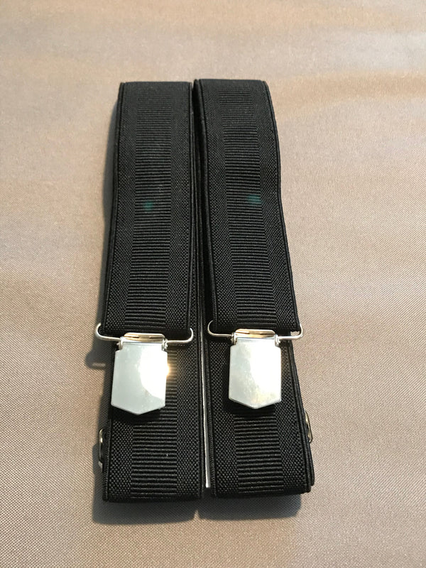 Breite Hosenträger Uni schwarz