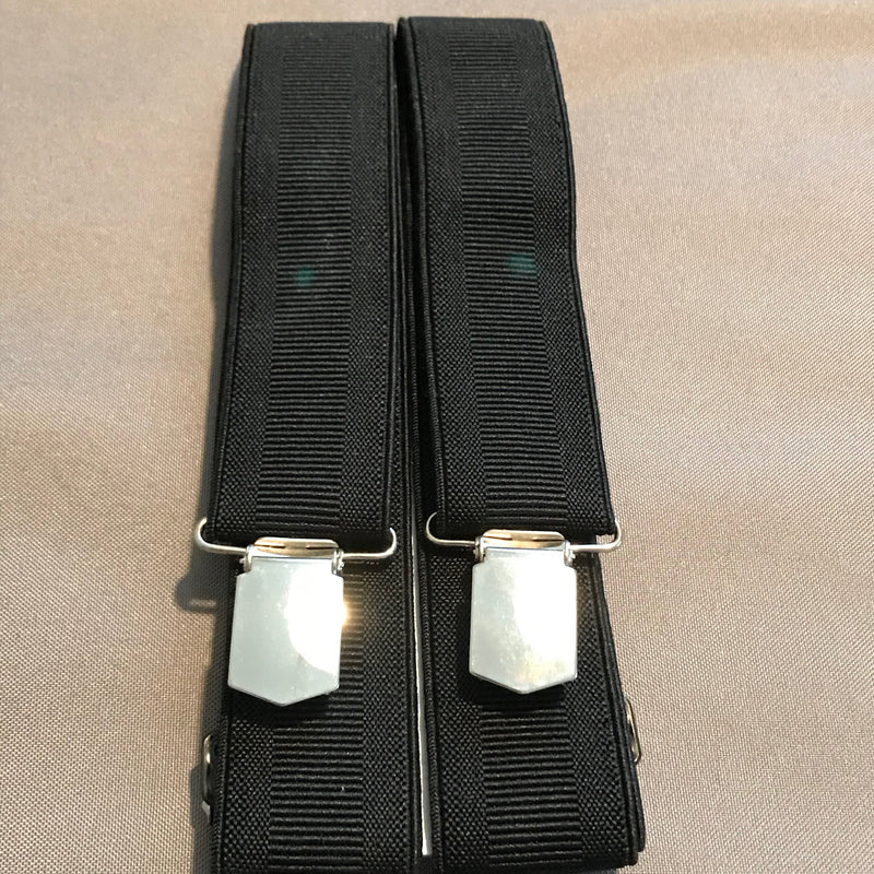 Breite Hosenträger Uni schwarz