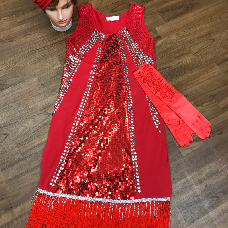 Turban 20er 30er Jahre Stil Damenhut rot