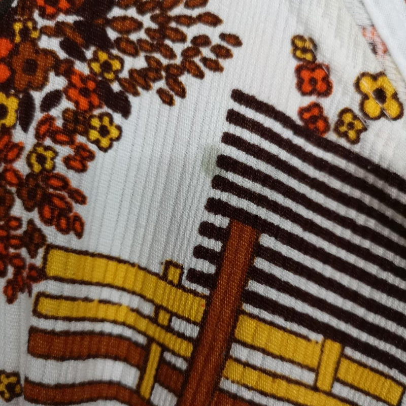 Robe vintage taille 42 à motif floral des années 70