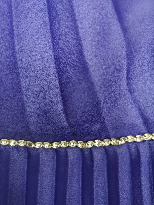 Vintage 20er Jahre Charleston Kleid – Gr. 34, Lila, 3-teilig