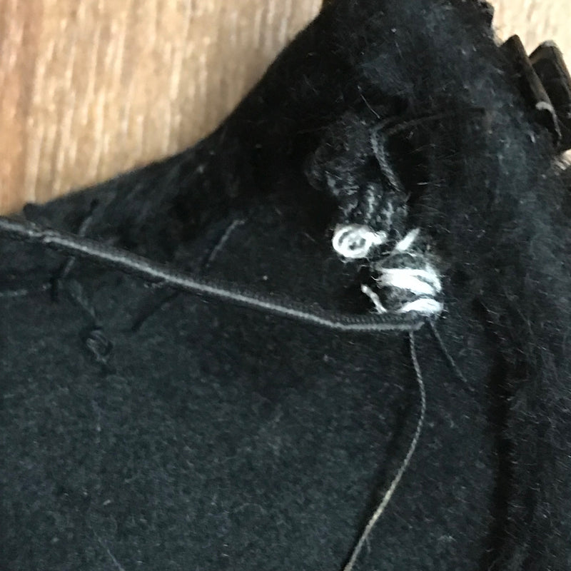 50er Jahre Hut, Halbhut, True Vintage schwarz