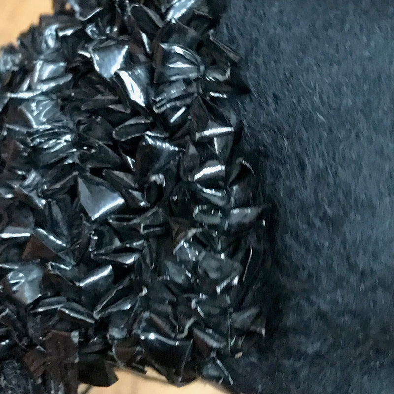 50er Jahre Hut, Halbhut, True Vintage schwarz