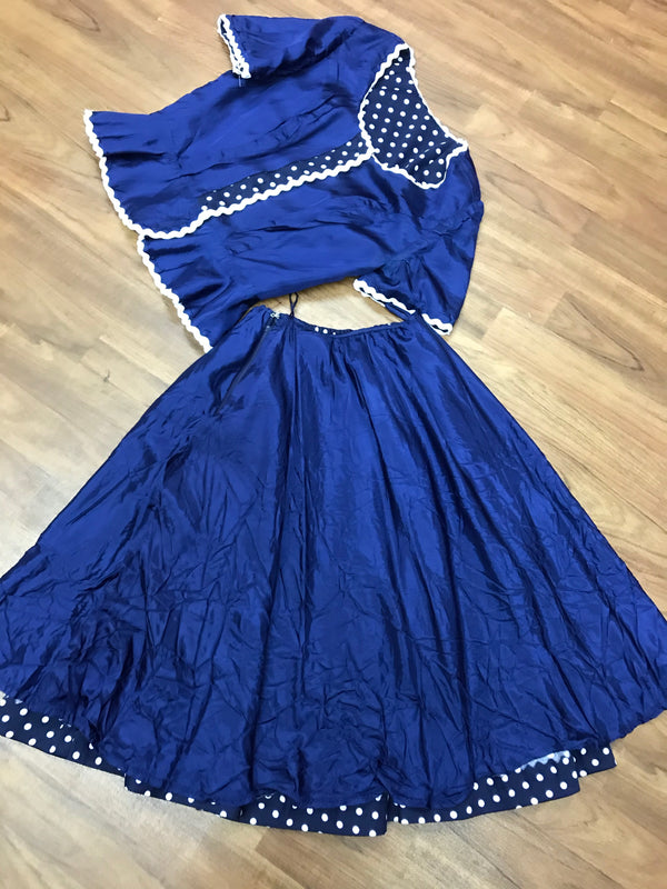 Vintage 50er Jahre Damen-Kleid Schößchen Kostüm Gr.36