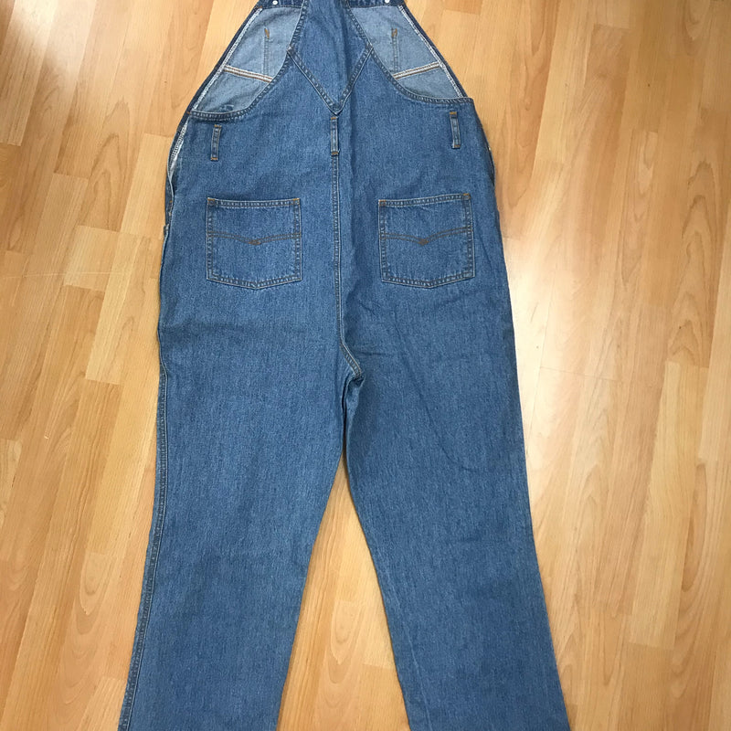 „Retro Jeans Latzhose Damen blau Vintage Gr 44 mit klassischem Schnitt“