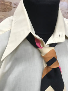 Hemd 70er Jahre True Vintage  und Krawatte Gr.39