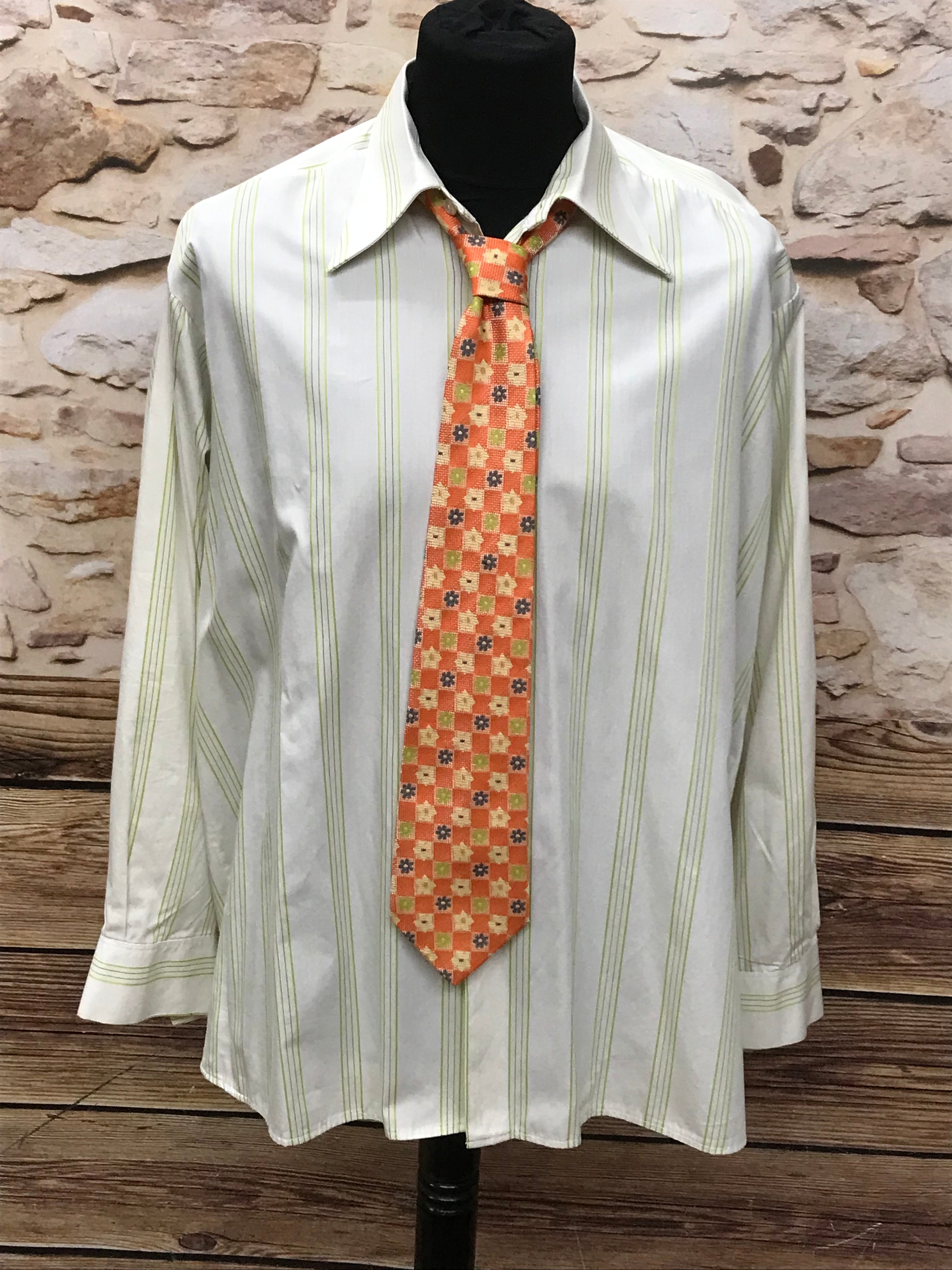 70er Jahre Hemd True Vintage und Krawatte Gr.43