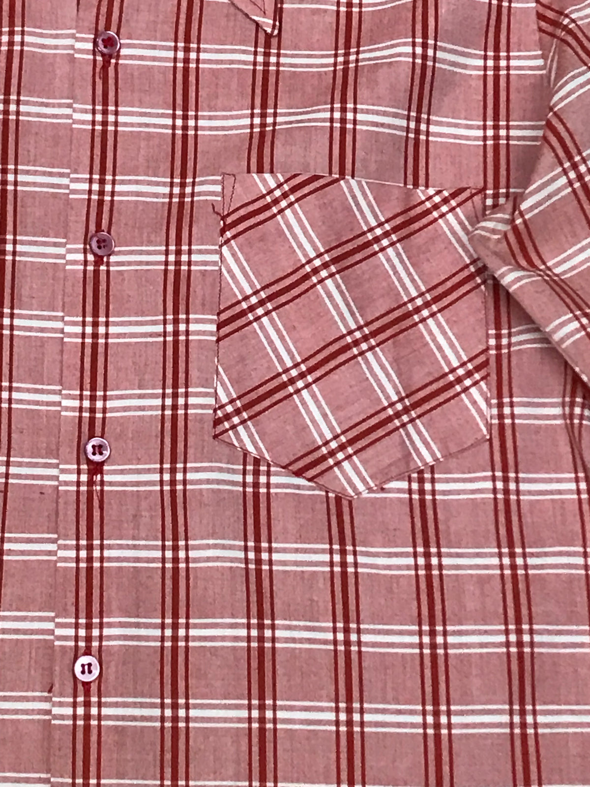 Chemise années 70 vintage taille 37/38 à carreaux 