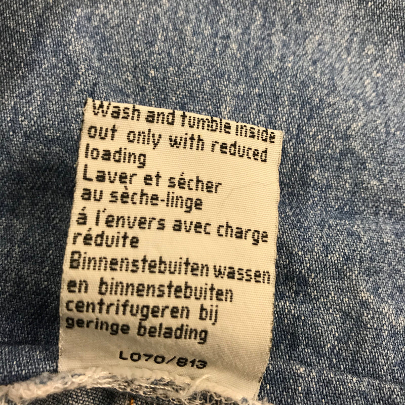 Vintage Jeans Latzhose Blau – Größe 46
