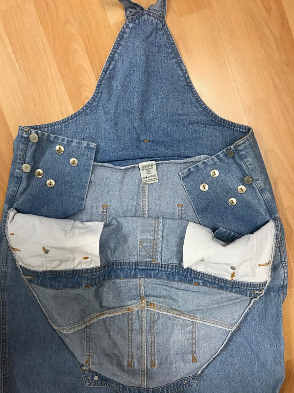 Vintage Jeans Latzhose Blau – Größe 46